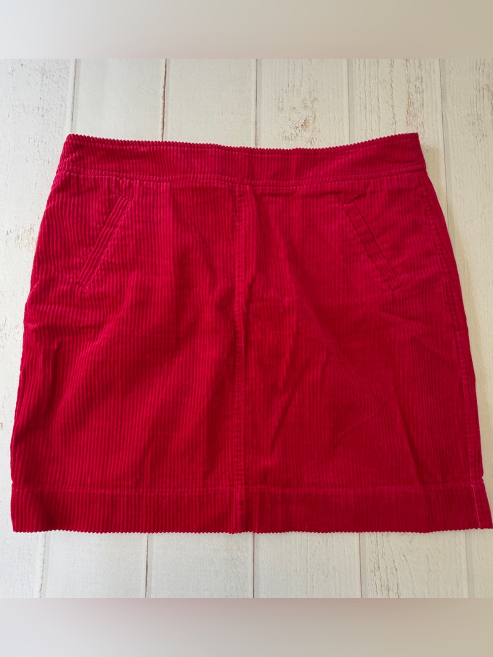 Chadwicks of Boston Red Corduroy Mini Skirt Women’s 16P Petite Vintage Style